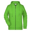 Bluza Damska Slim Rozpinana z Kapturem Komfortowa JN8025 - Lime Green