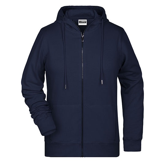 Bluza Damska Slim Rozpinana z Kapturem Komfortowa JN8025 - Navy
