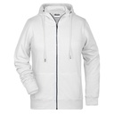 Bluza Damska Slim Rozpinana z Kapturem Komfortowa JN8025 - White