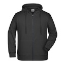 Bluza Męska Rozpinana z Kapturem JN8026 - Black