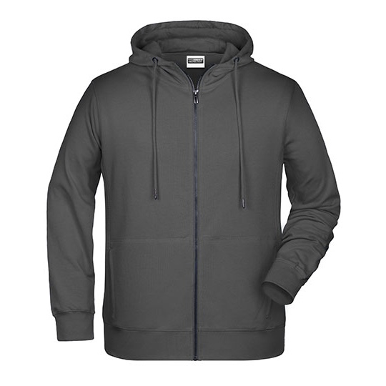 Bluza Meska Rozpinana z Kapturem JN8026 - Graphite (Solid)