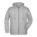 Bluza Męska Rozpinana z Kapturem JN8026 - Grey Heather