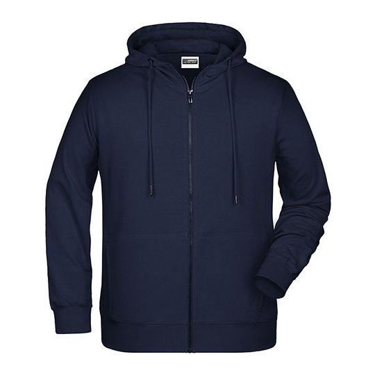 Bluza Meska Rozpinana z Kapturem JN8026 - Navy