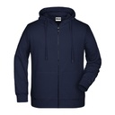 Bluza Męska Rozpinana z Kapturem JN8026 - Navy
