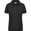 Koszulka Polo Damska Slim Fit JN803 - Black