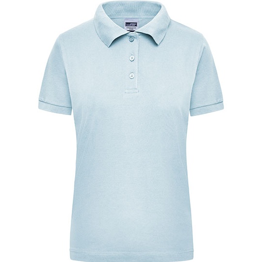 Koszulka Polo Damska Slim Fit JN803 - Light Blue
