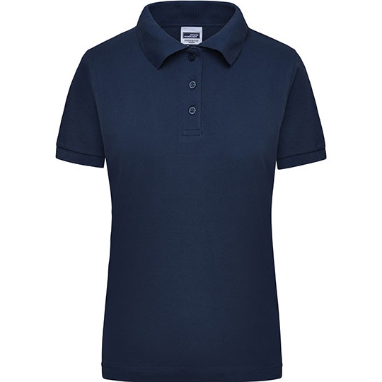 Damska koszulka polo slim JN803 - Navy