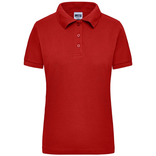 Damska koszulka polo slim JN803 - Red
