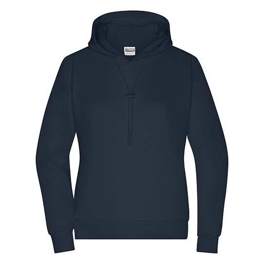 Damska bluza oversize z kapturem JN8033 - Navy