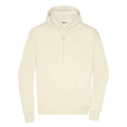 Bluza męska oversize z kapturem JN8034 - Vanilla