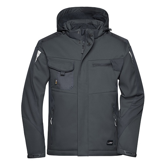 Kurtka Softshell Wiatroodporna Wodoodporna Oddychająca JN824 - Black