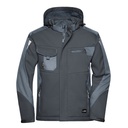 Kurtka Softshell Wiatroodporna Wodoodporna Oddychająca JN824 - Black & Carbon