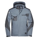 Kurtka Softshell Wiatroodporna Wodoodporna Oddychająca JN824 - Carbon & Black