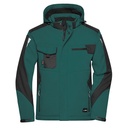 Kurtka Softshell Wiatroodporna Wodoodporna Oddychająca JN824 - Dark Green & Black