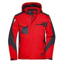 Kurtka Softshell Wiatroodporna Wodoodporna Oddychająca JN824 - Red & Black