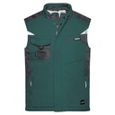 Kamizelka Robocza Softshell Odblaskowa JN825 - Dark Green & Black