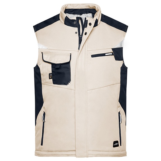 Kamizelka Robocza Softshell Odblaskowa JN825 - Stone & Black