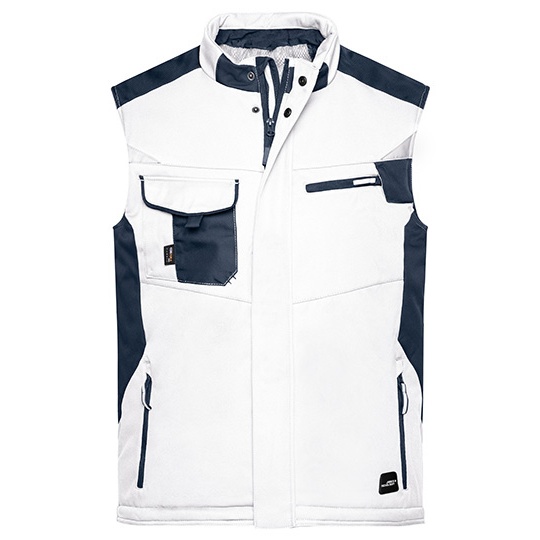 Kamizelka Robocza Softshell Odblaskowa JN825 - White & Carbon