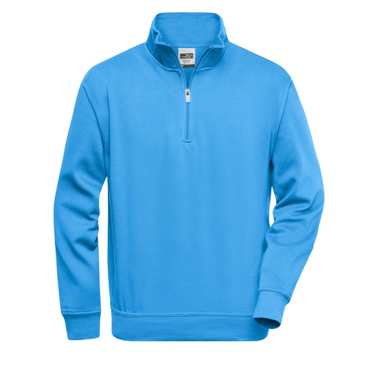 Bluza Klasyczna Z Zamkiem JN831 - Aqua