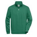Bluza Klasyczna Z Zamkiem JN831 - Dark Green