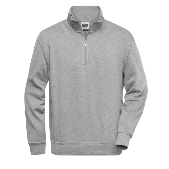 Bluza Klasyczna Z Zamkiem JN831 - Grey Heather