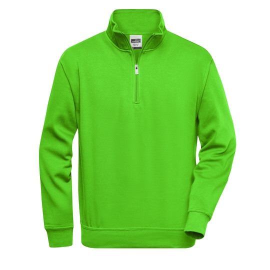 Bluza Klasyczna Z Zamkiem JN831 - Lime Green
