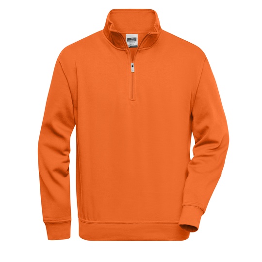 Bluza Klasyczna Z Zamkiem JN831 - Orange