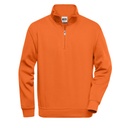 Bluza Klasyczna Z Zamkiem JN831 - Orange