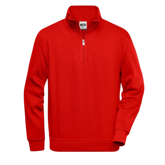 Bluza Klasyczna Z Zamkiem JN831 - Red