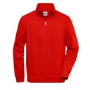 Bluza Klasyczna Z Zamkiem JN831 - Red