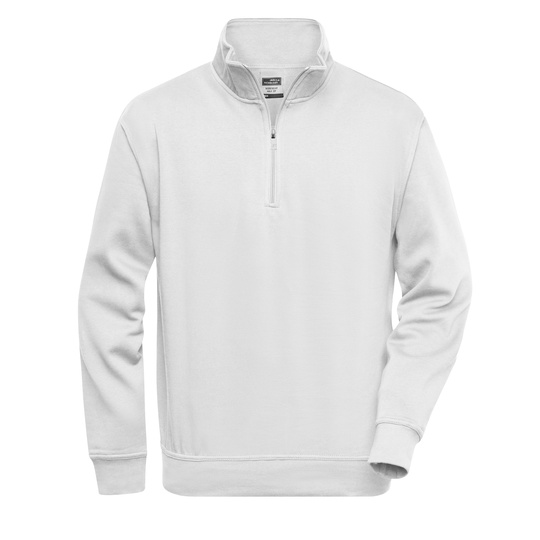 Bluza Klasyczna Z Zamkiem JN831 - White
