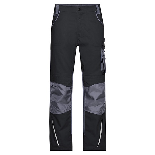 Spodnie Robocze Wzmocnione Wytrzymale JN832 - Black & Carbon