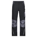 Spodnie Robocze Wzmocnione Wytrzymale JN832 - Black & Carbon