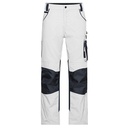 Spodnie Robocze Wzmocnione Wytrzymale JN832 - White & Carbon