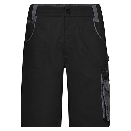 Szorty Robocze Klasyczne Wytrzymale JN835 - Black & Carbon