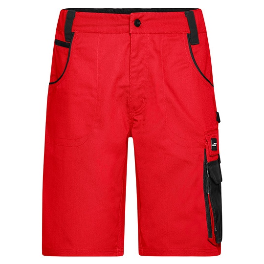 Szorty Robocze Klasyczne Wytrzymale JN835 - Red & Black