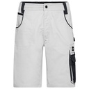 Szorty Robocze Klasyczne Wytrzymale JN835 - White & Carbon