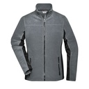 Bluza Polarowa Damska Slim Z Zamkiem JN841 - Carbon & Black