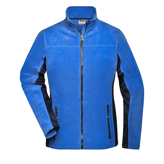 Bluza Polarowa Damska Slim Z Zamkiem JN841 - Royal & Navy