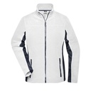 Bluza Polarowa Damska Slim Z Zamkiem JN841 - White & Carbon