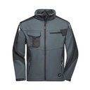 Kurtka Robocza Softshell Wiatroodporna JN844 - Carbon & Black