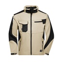 Kurtka Robocza Softshell Wiatroodporna JN844 - Stone & Black