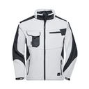 Kurtka Robocza Softshell Wiatroodporna JN844 - White & Carbon