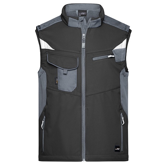 Kamizelka Robocza Softshell JN845 - Black & Carbon