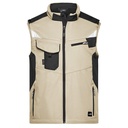 Kamizelka Robocza Softshell JN845 - Stone & Black
