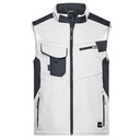 Kamizelka Robocza Softshell JN845 - White & Carbon