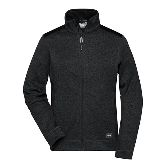 Bluza Damska Slim Dzianinowa JN861 - Black & Black