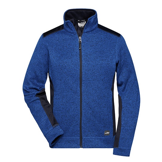 Bluza Damska Slim Dzianinowa JN861 - Royal Melange & Navy