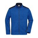 Bluza Męska Rozpinana Polarowa Robocza JN862 - Royal Melange & Navy