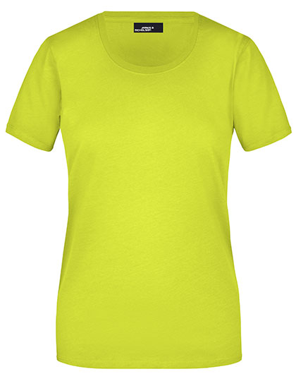 Damski t-shirt slim JN901 - Acid Yellow
